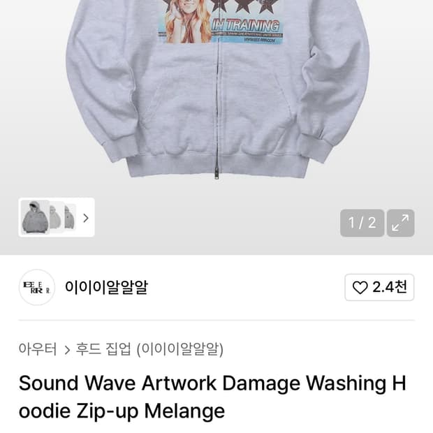 EEERRR Sound Wave Artwork Damage Washing