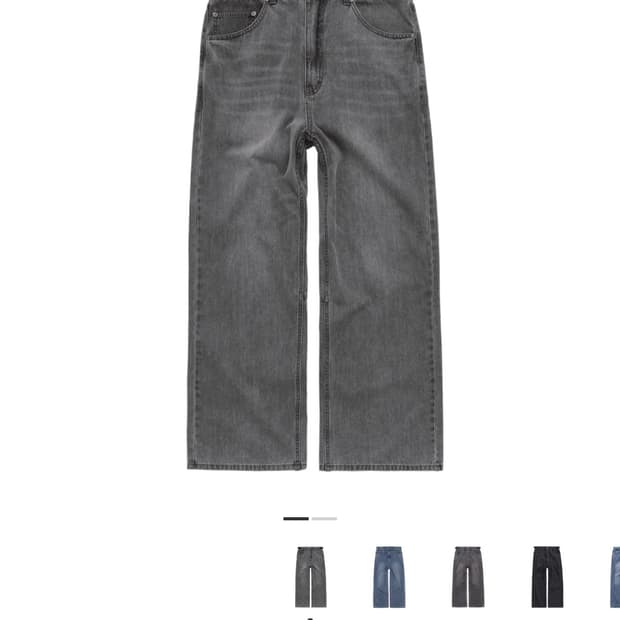 (3) 폴리테루 고시마 데님 팬츠 그레이