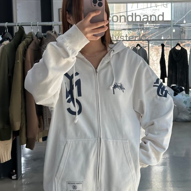 스투시 00s NYC 넘버링 후드집업