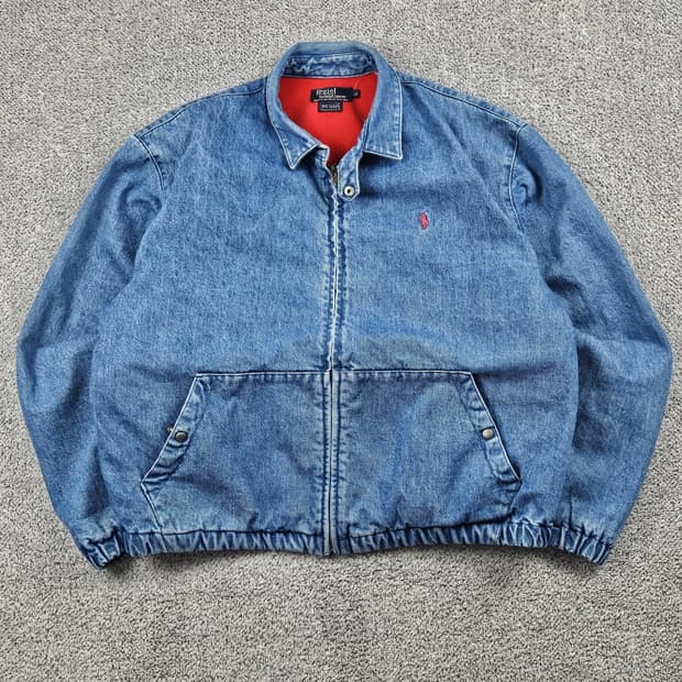 90's 폴로랄프로렌 데님 스윙탑 블루종 자켓 ( L ) / 9965