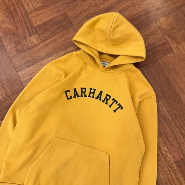 2XL 칼하트 WIP 유니버시티 패치 후드 티셔츠 