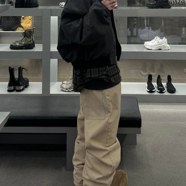 MJD BIG POCKET BAGGY PANTS (베이지)