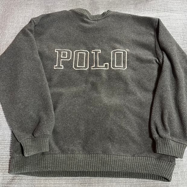 폴로 플리스 맨투맨 니트