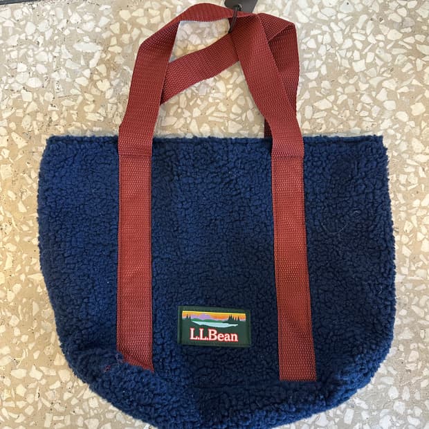 L.L. Bean fleece bag