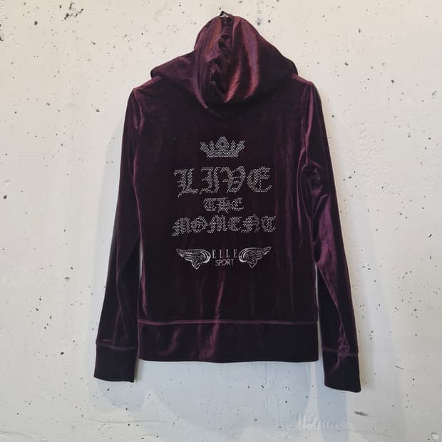 엘르 벨벳 후드 집업 새상품급 xs~s 추천