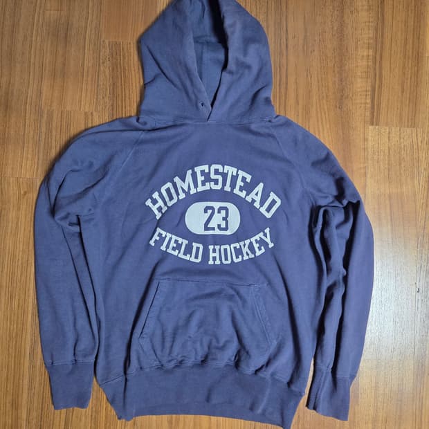 웨어하우스 빈티지 가공 HOMESTEAD 후드티 퍼플