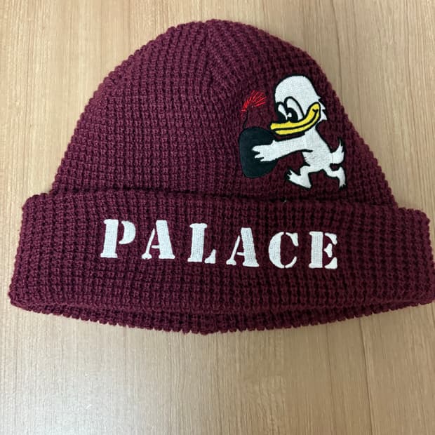 팔라스 duck bomb 비니 와인색