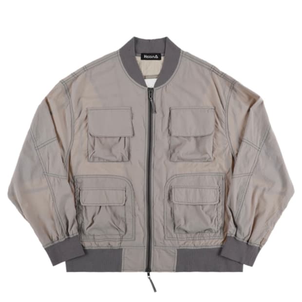새제품) 하이산 유틸리티 윈드 봄버 자켓 스톤 베이지 S