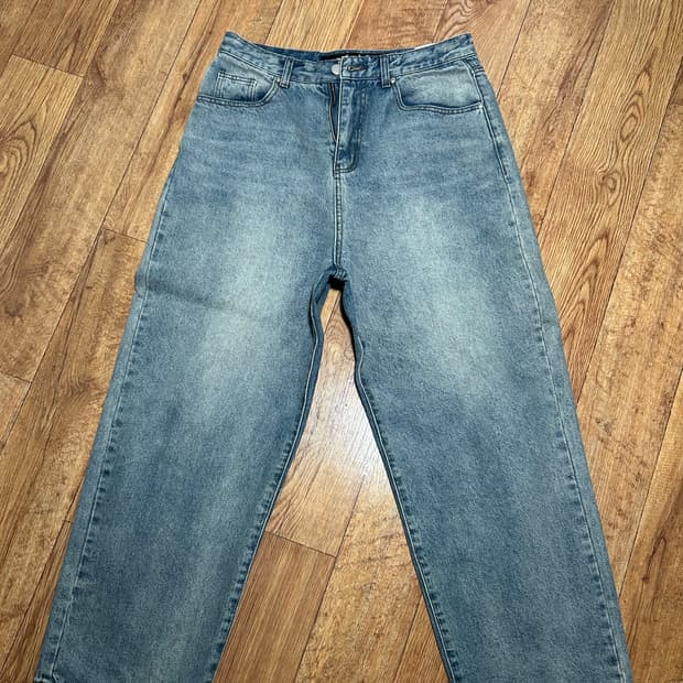 스웨이드 brush washed denim (light blue)