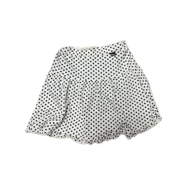 🌟3일할인가🌟 흰색 도트 땡땡이 스커트 도트 치마 (속바지 내장)