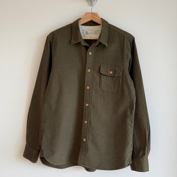 무인양품(MUJI) 울 블렌드 셔츠