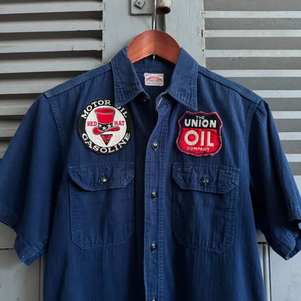 [S]조 맥코이 8HOUR UNION 헤링본 워크셔츠