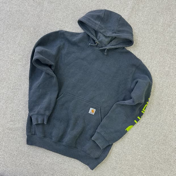 S 칼하트 미드웨이트 로고 후드티 0421D