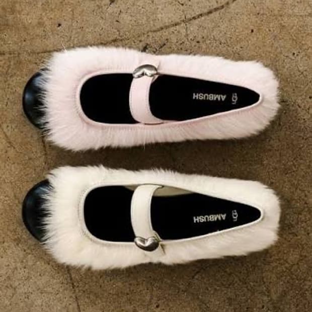 Ugg X ambush  퍼 트리밍 메리제인 슈즈