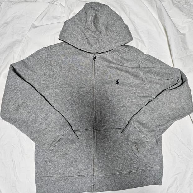 폴로랄프로렌 후드 집업 그레이 M