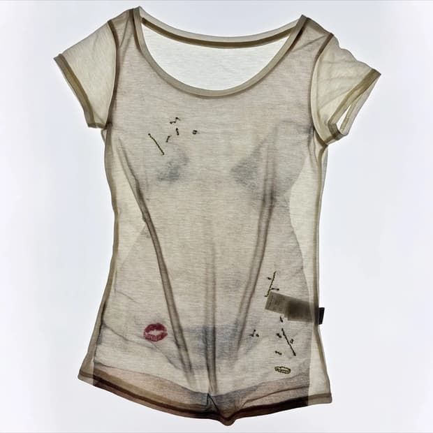 스컬프터 wet sheer tee xs