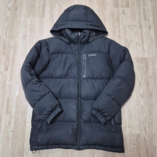 아식스 남성 덕다운 후드 패딩