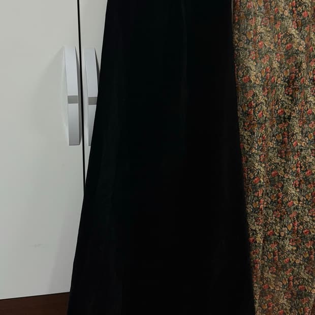 빈티지 벨벳 롱스커트