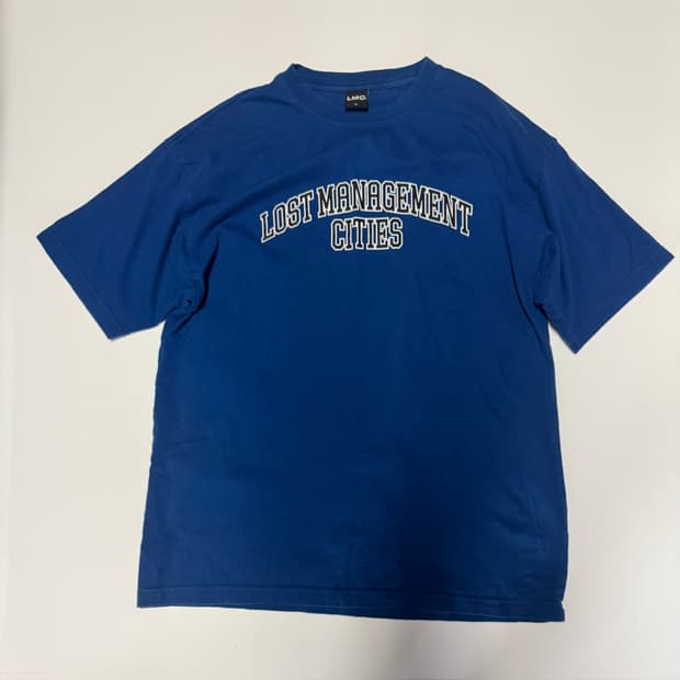 LMC 엘엠씨 레터링 스펠로고 반팔 티셔츠 블루 L ~ XL