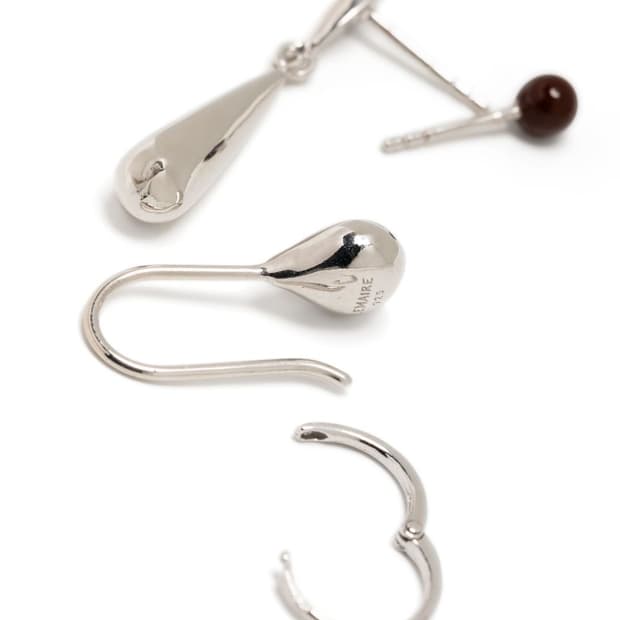 르메르 4set 후프 앤 디테일 귀걸이/실버