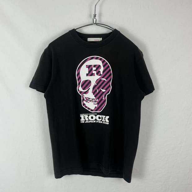 Vintage 스컬 프린트 락 티셔츠 
