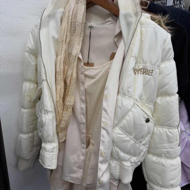 히스테릭글래머 히글 패딩 타미힐피거 스커트