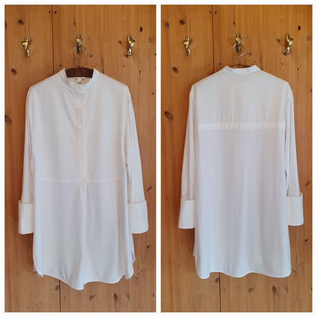 77.COS 코튼 화이트 원피스
