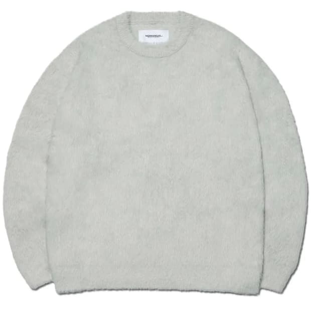 노매뉴얼 헤어리 니트 FUZZ HAIRY KNIT SEAFOAM