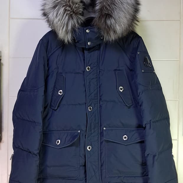 무스너클 네이비 패딩xl