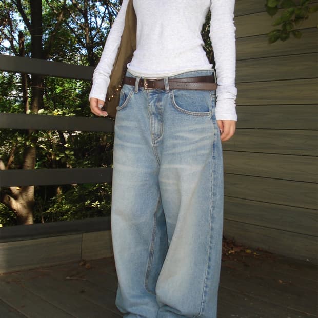 아워캐비넷 temp denim pants (m)