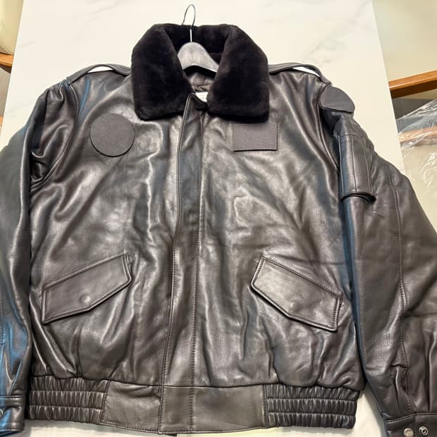 가죽 군용 항공 점퍼 XXL(110) 새상품