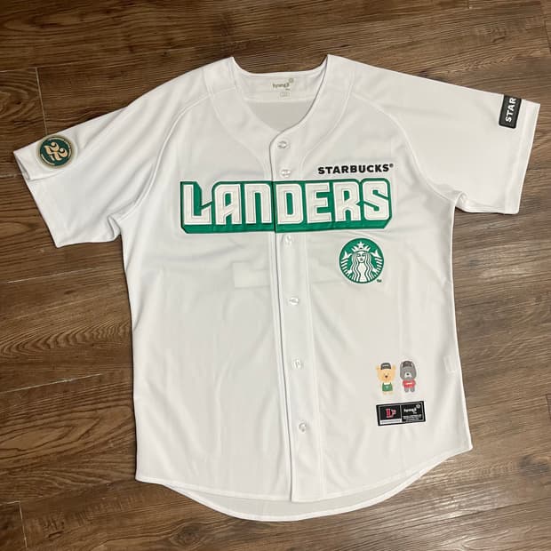 SSG 랜더스 스타벅스 22주년 유니폼 화이트 110