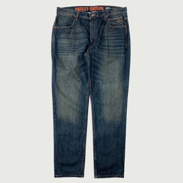 [36/정품] 할리데이비슨 남성 진청 데님팬츠 청바지