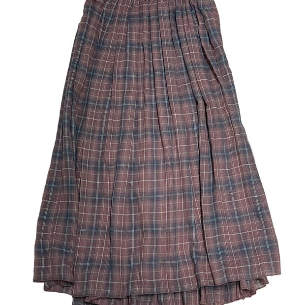 axes femme 체크 브릭 스커트