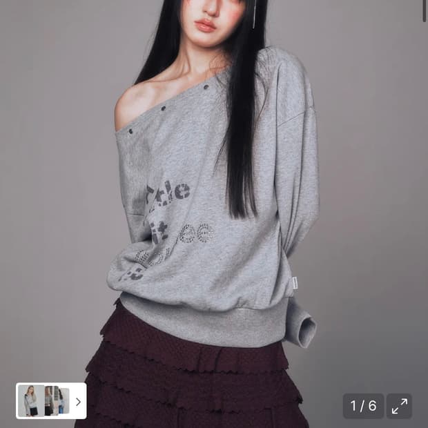 유희 오프숄더 원숄더 맨투맨