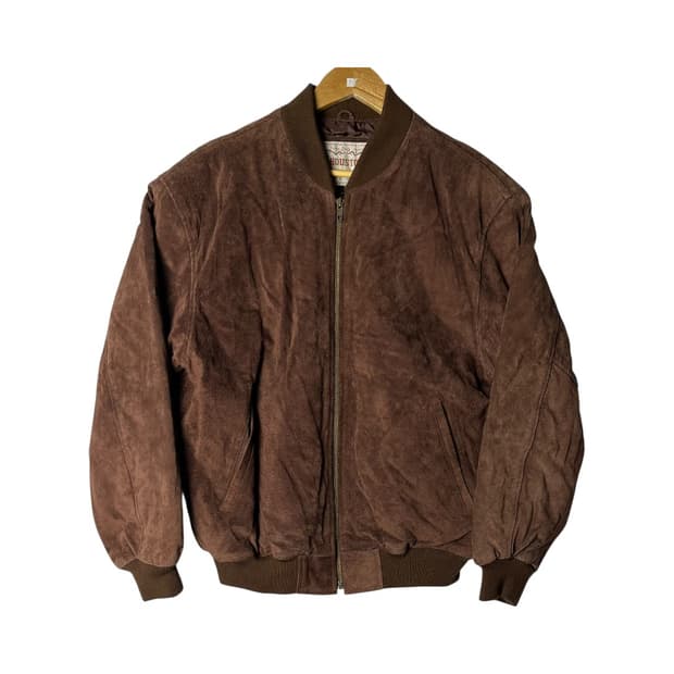 [Houston] 90's 휴스턴 재팬 돈피 스웨이드 봄버자켓