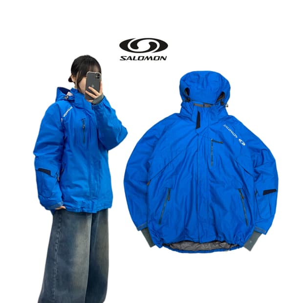 살로몬 고프코어 풀오버 바람막이 점퍼 자켓