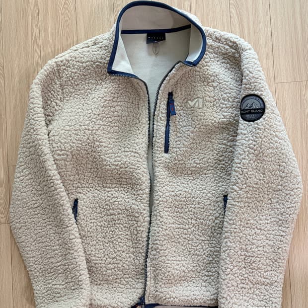 밀레 후리스 자켓 아이보리 m