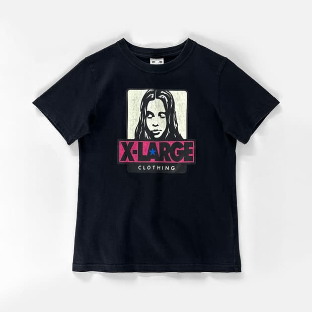 00s X-girl x XLARGE 그래픽 로고 티셔츠