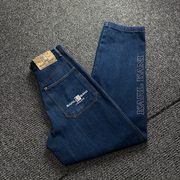 00s 칼카니 자수로고 루즈핏 스트릿 데님 팬츠 2947