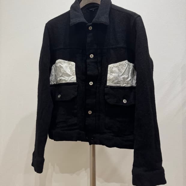 꼼데가르송 블략 24aw 축융 울 트러커