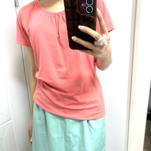 vintage mint midi skirt