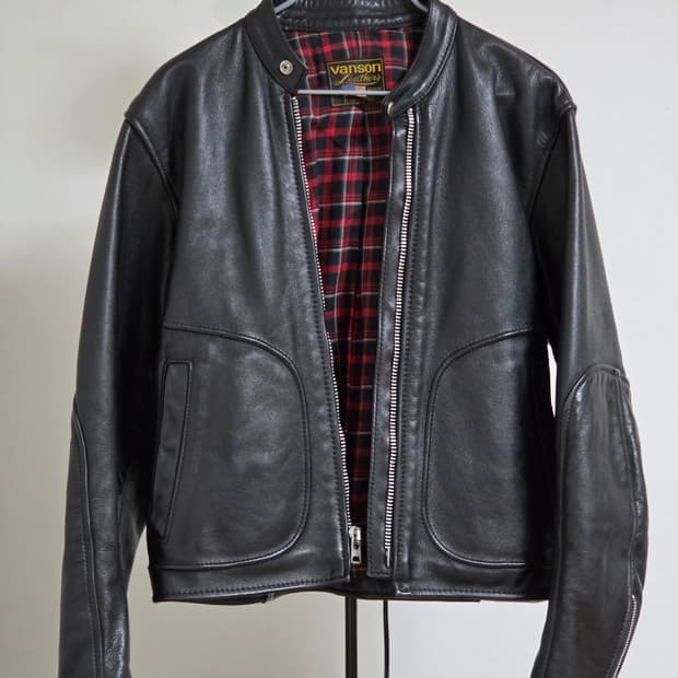 밴슨 카페레이서 레더 자켓 42사이즈