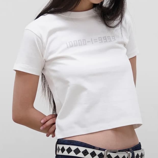 9999아카이브 10000-1=9999 Stud T 화이트 사이즈 2