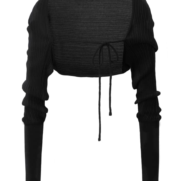 쓰리타임즈 릿 볼레로 블랙