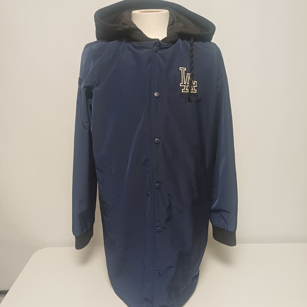 [90] MLB LA 다저스 레이어드 후드 롱 코치 자켓 (LAD 자수)