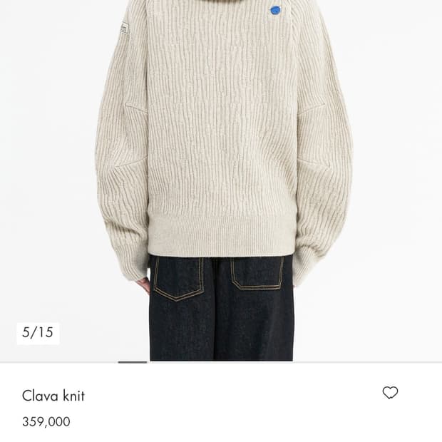 [A3]Ader error 클라바 니트 후드 