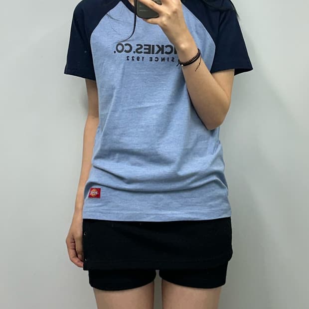 디키즈 나그랑 배색 반팔 티셔츠