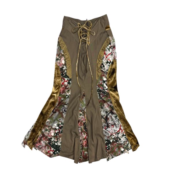 OZZ on long skirt