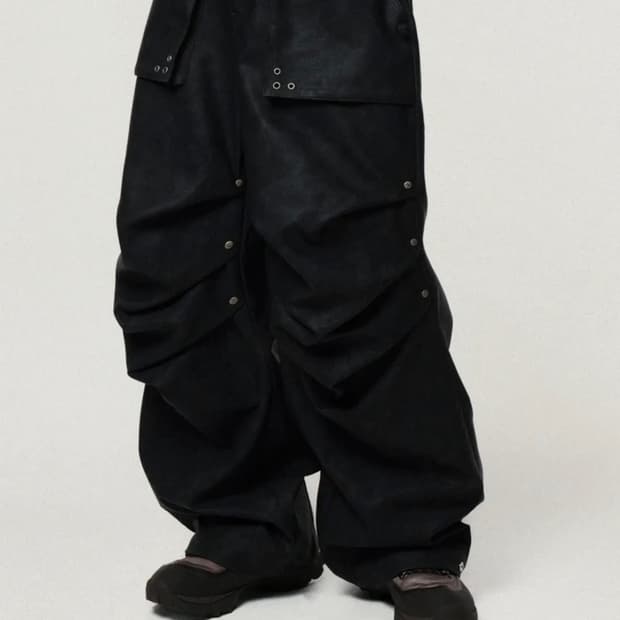 IDWS Hibiki Vegan Leather Pants Black 0